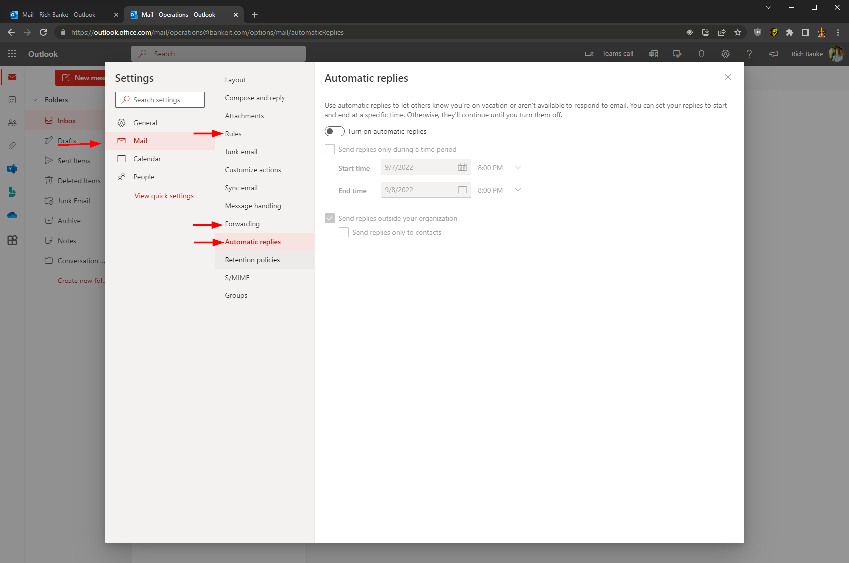 Update Shared Mailbox Settings Banke IT Consulting Knowledgebase